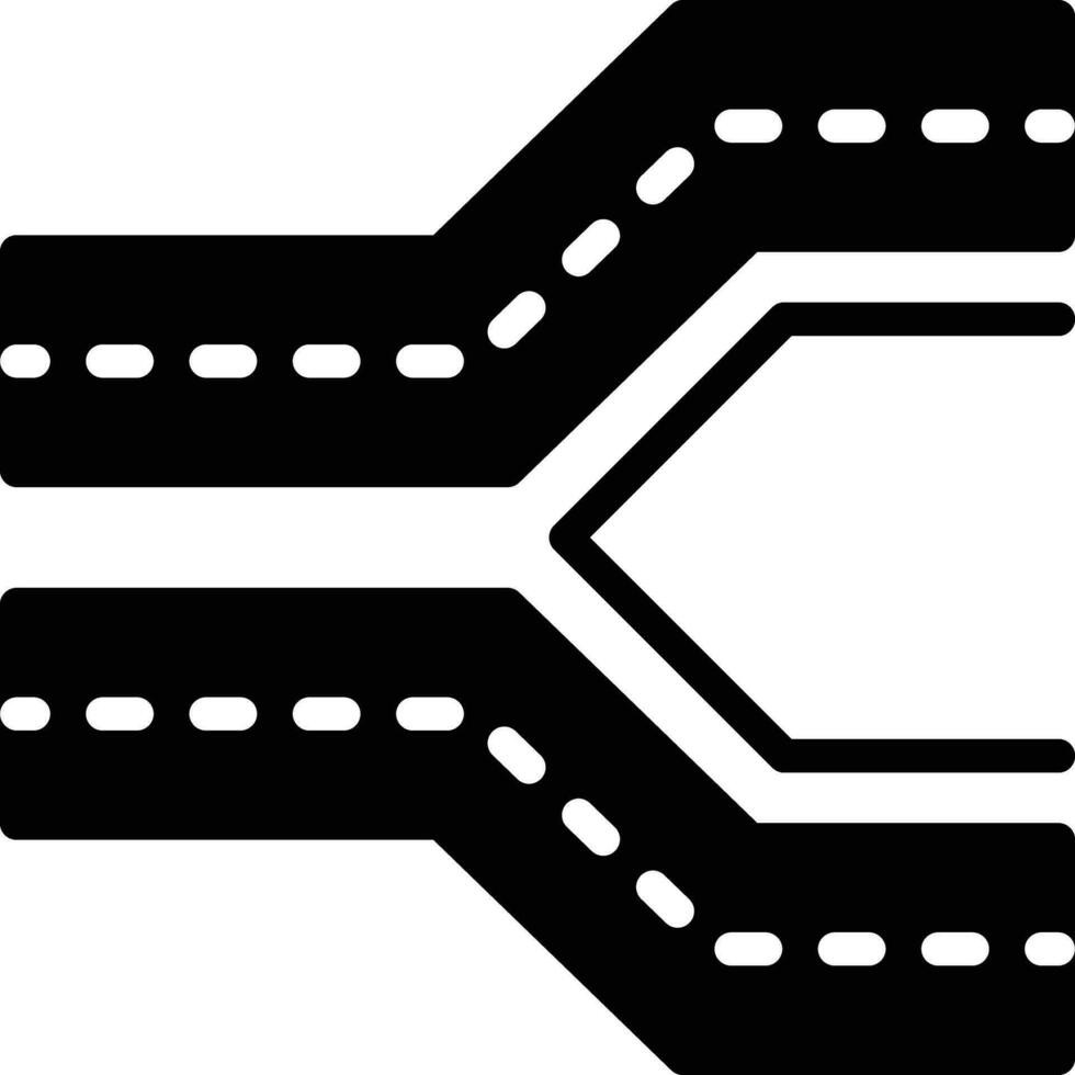 Solid icon for track vector