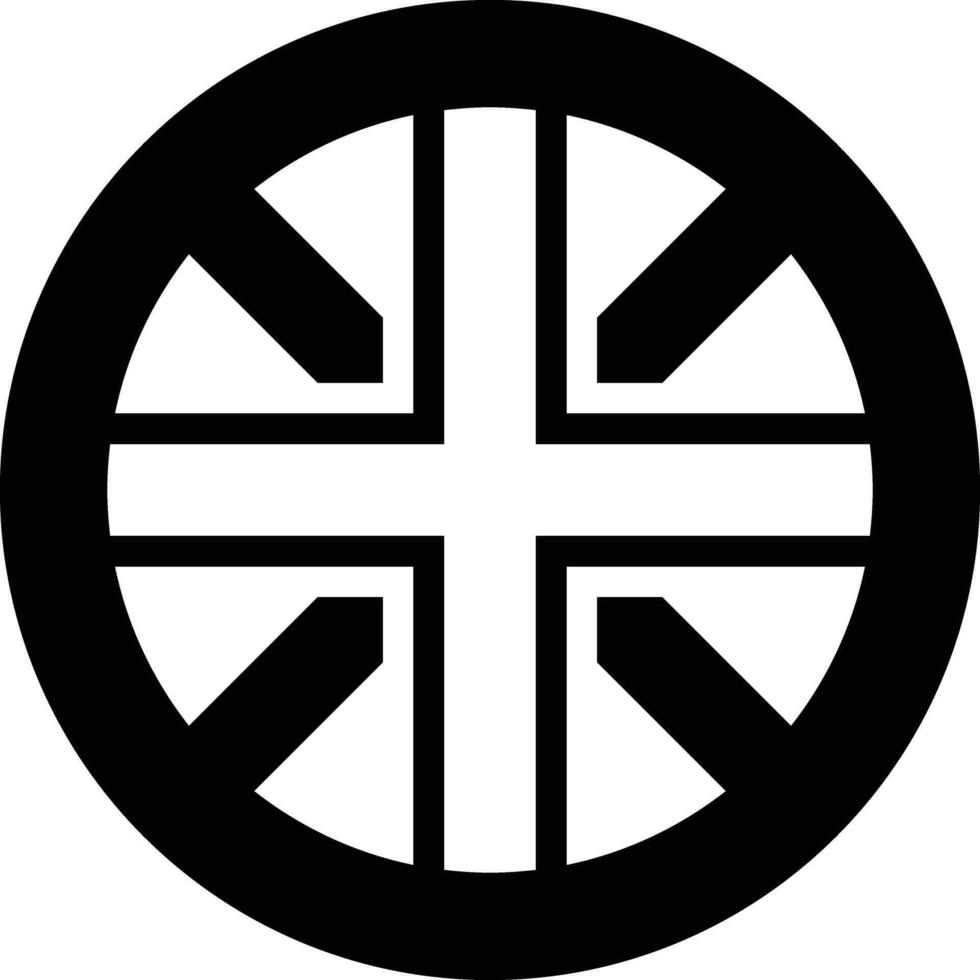 Solid icon for uk vector