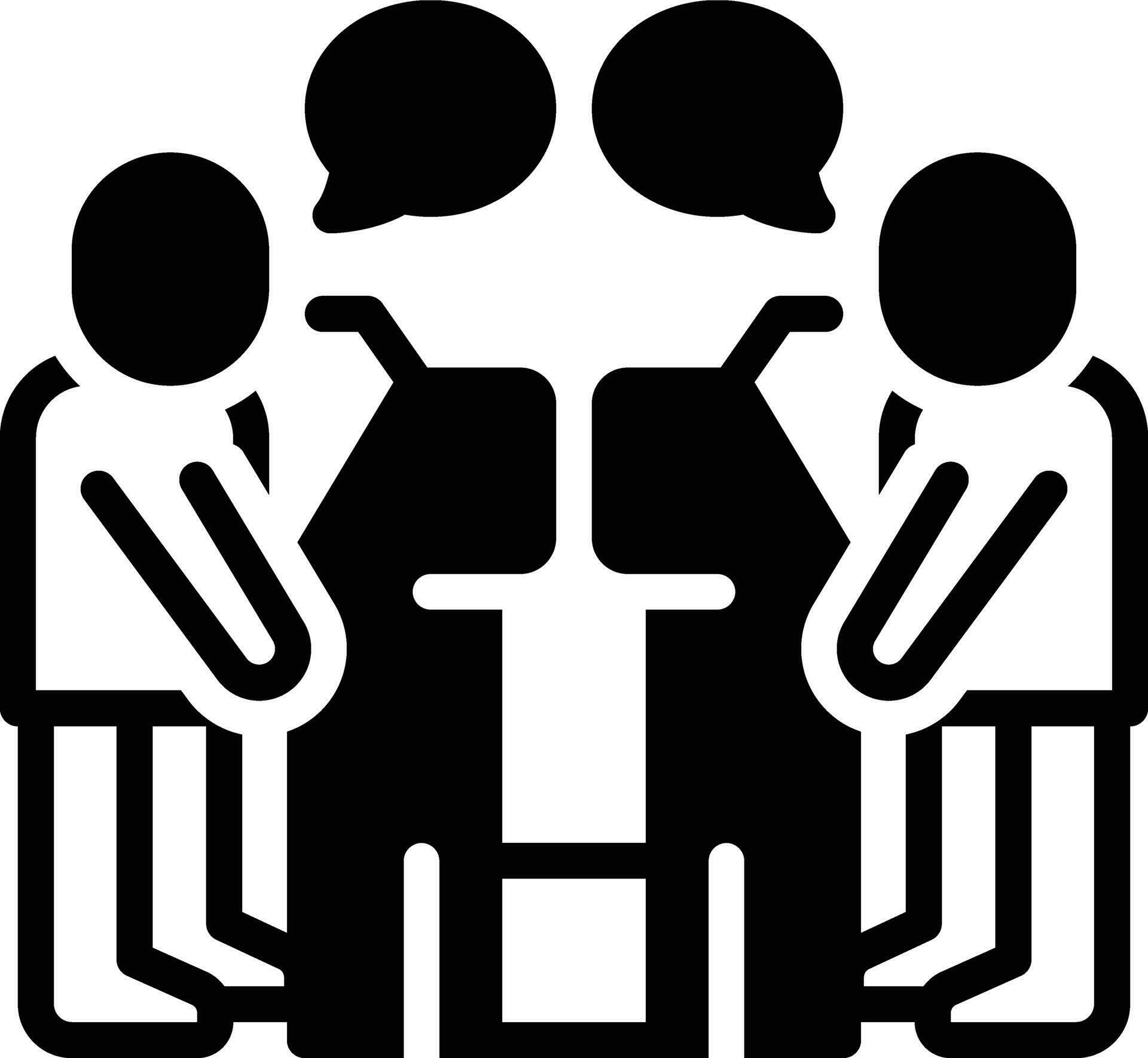 Solid icon for debate 35691984 Vector Art at Vecteezy