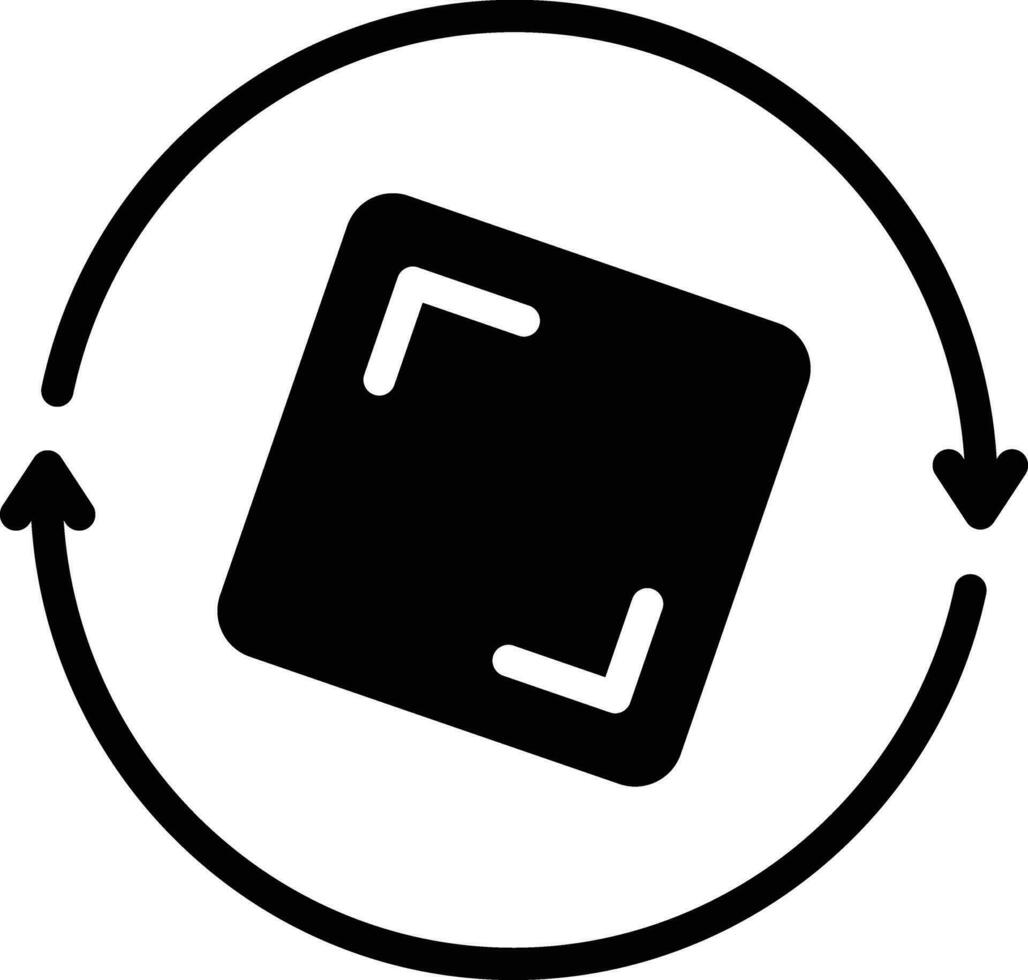 Solid icon for rotation vector