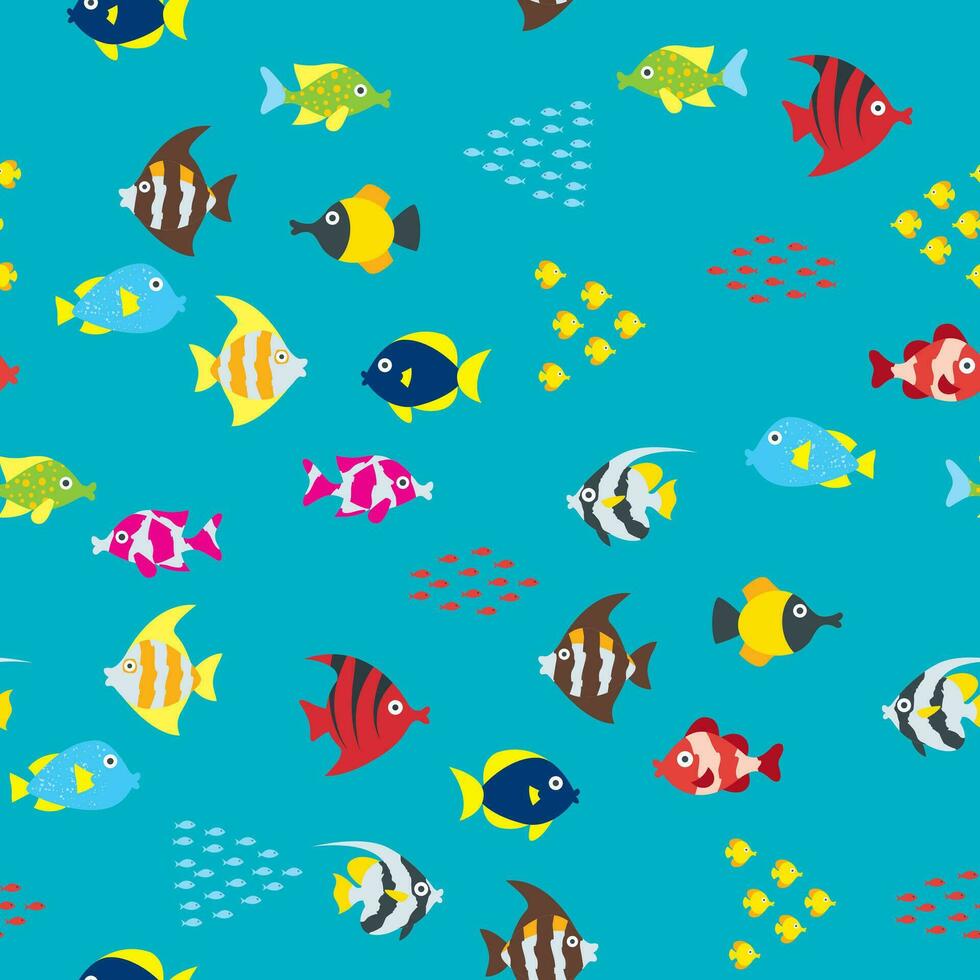 Cartoon Fish Pattern vector