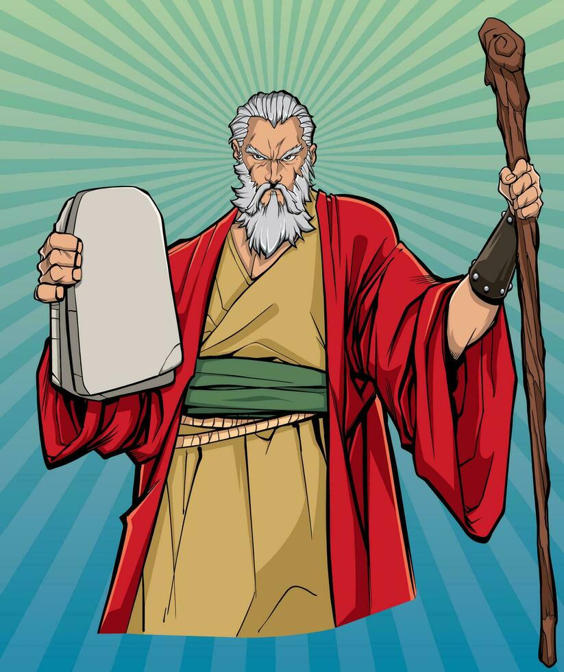 Moses Religious Icon vector