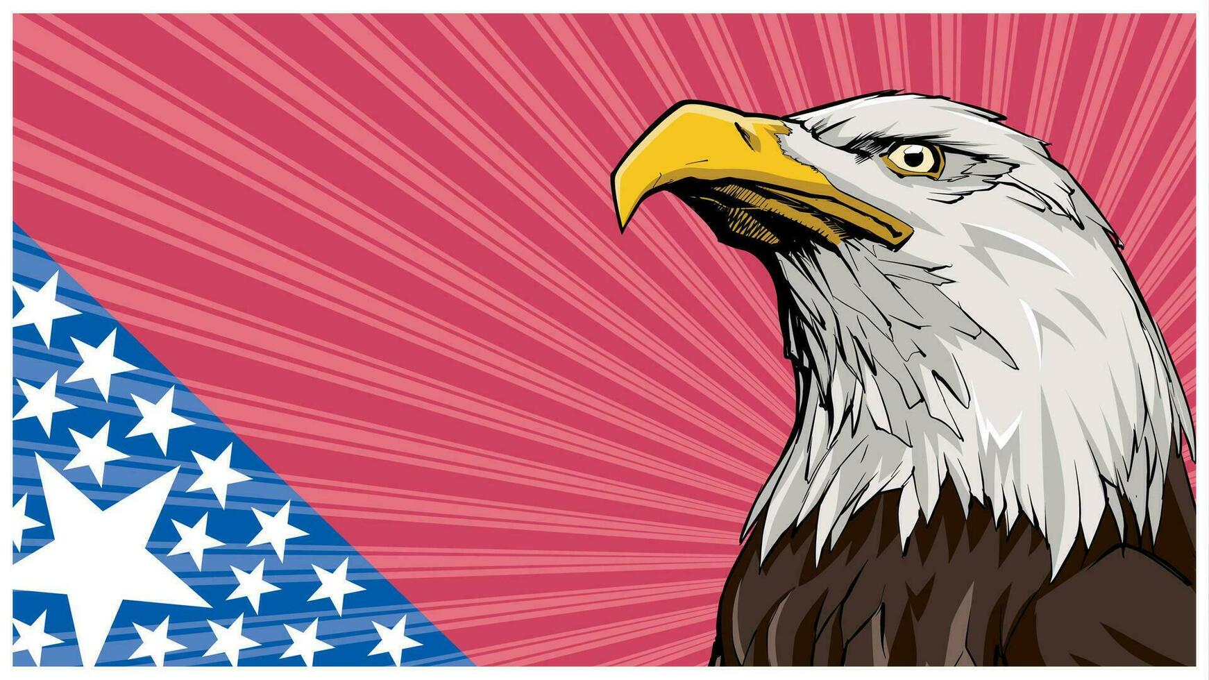 Bald Eagle Background vector