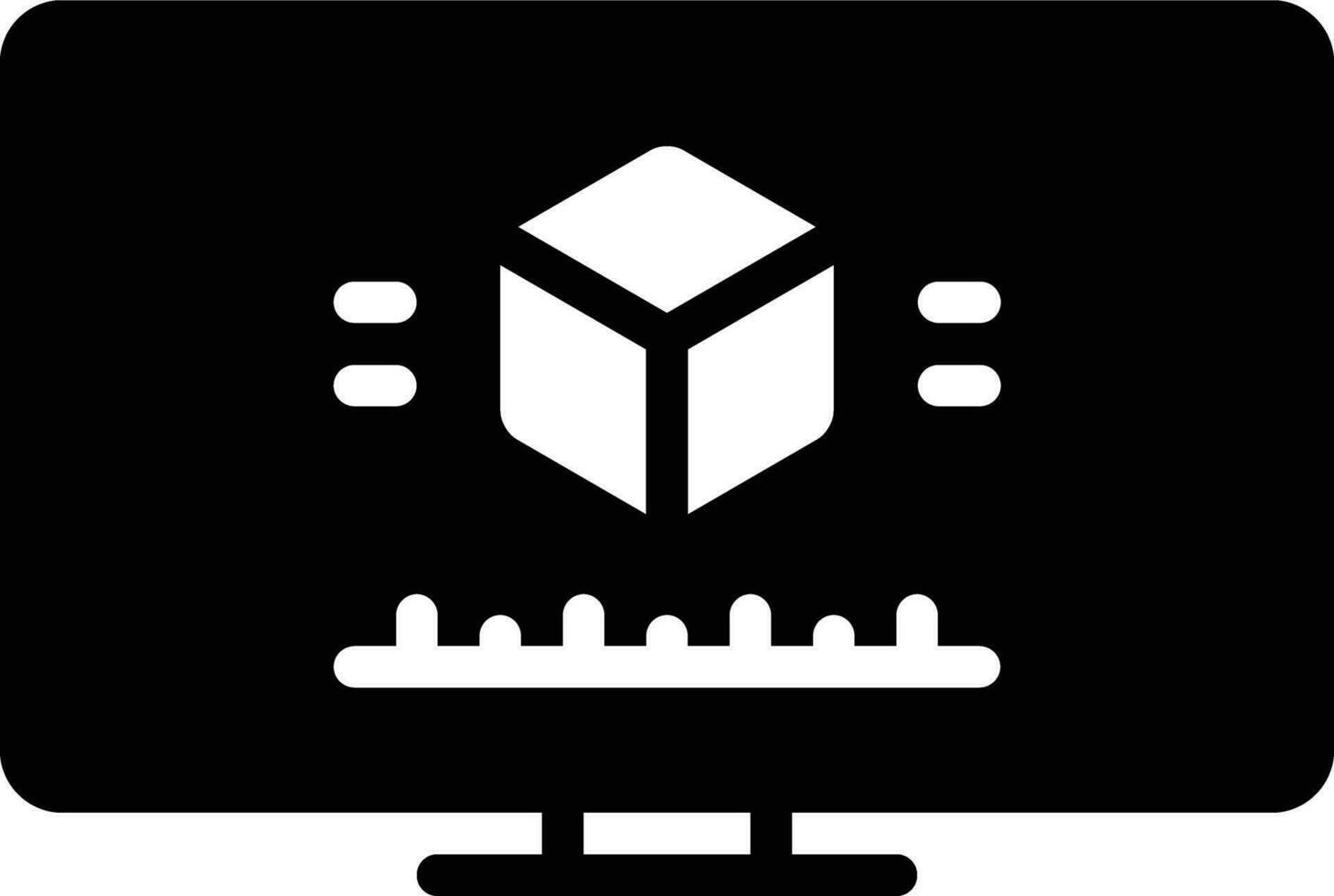 Solid icon for cad vector