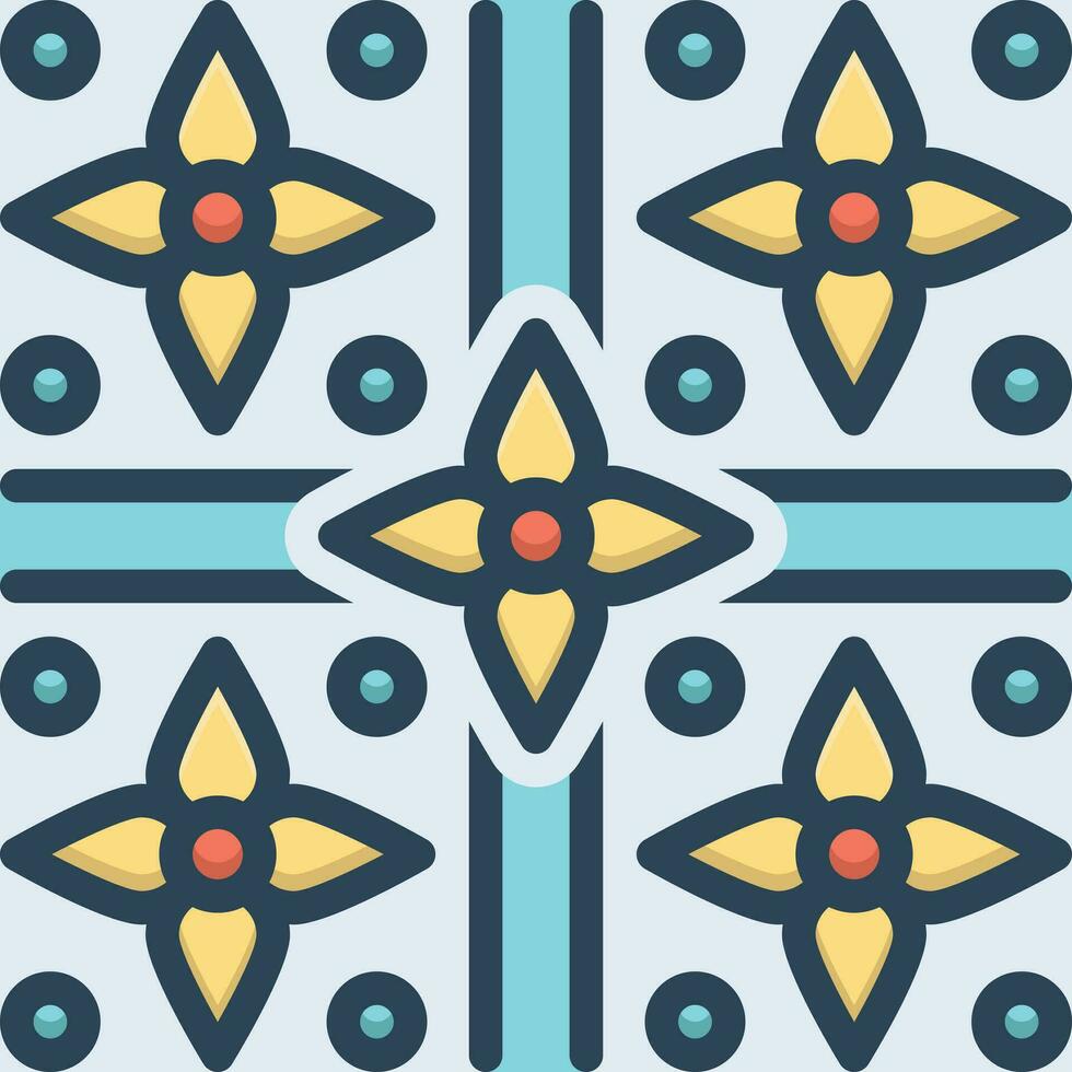 Color icon for patterns vector
