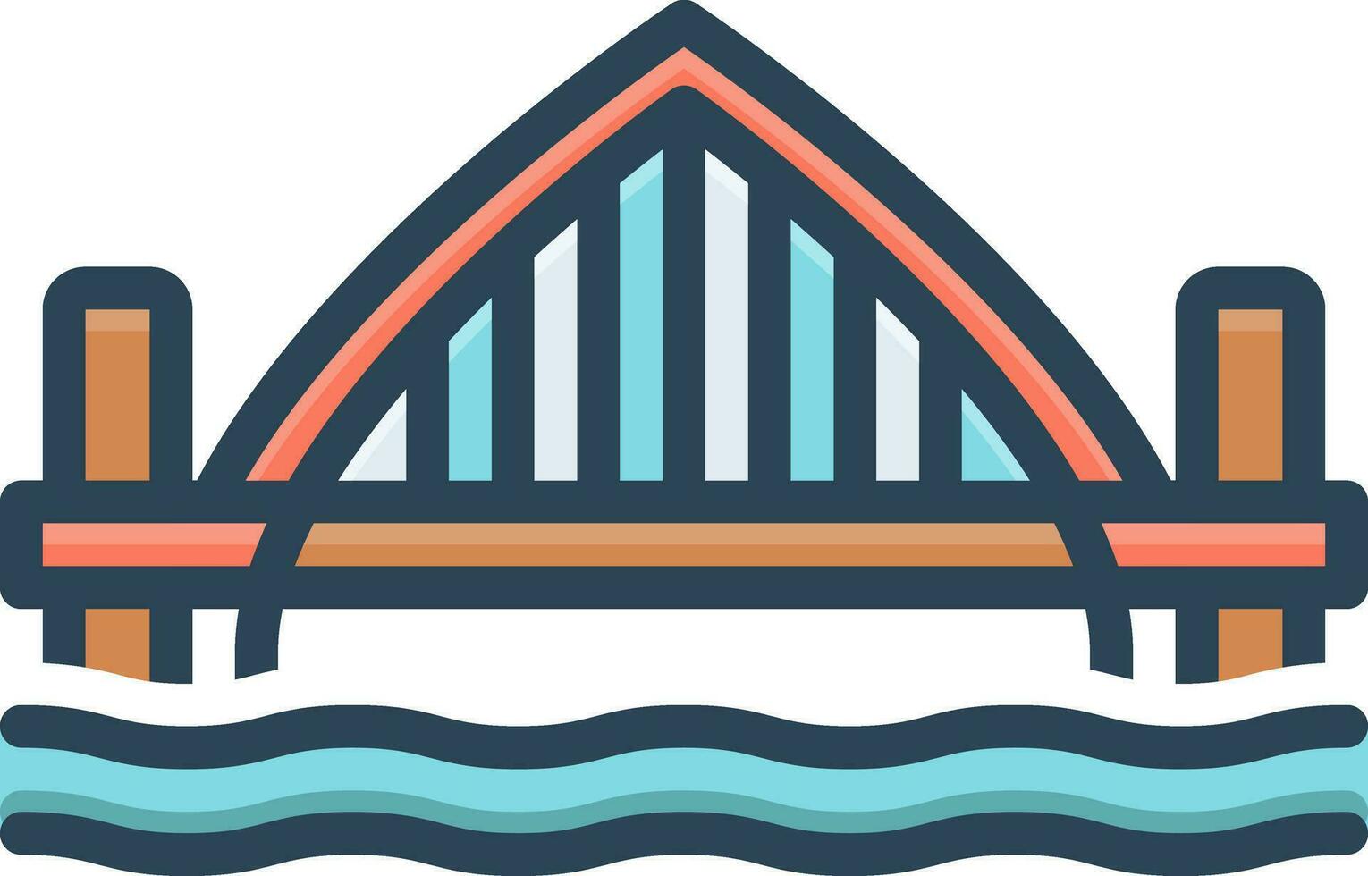 color icon for newcastle vector