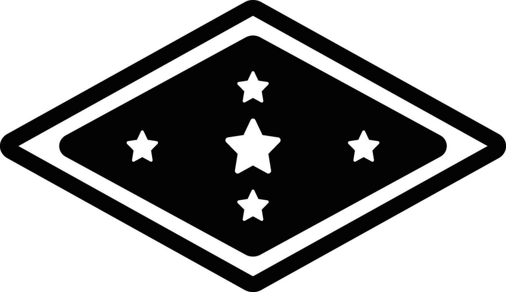 Solid icon for arkansas vector