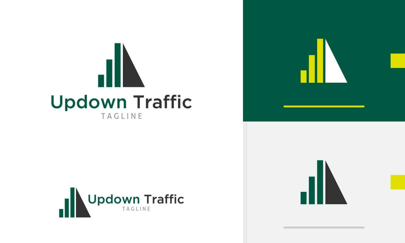 Logo design icon of up down business graph chart statistic diagram report economic marketing vector