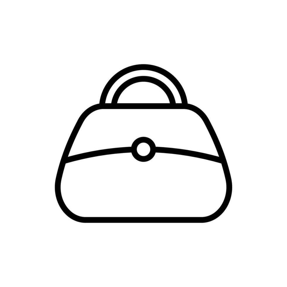 bolso icono vector diseño modelo sencillo y limpiar