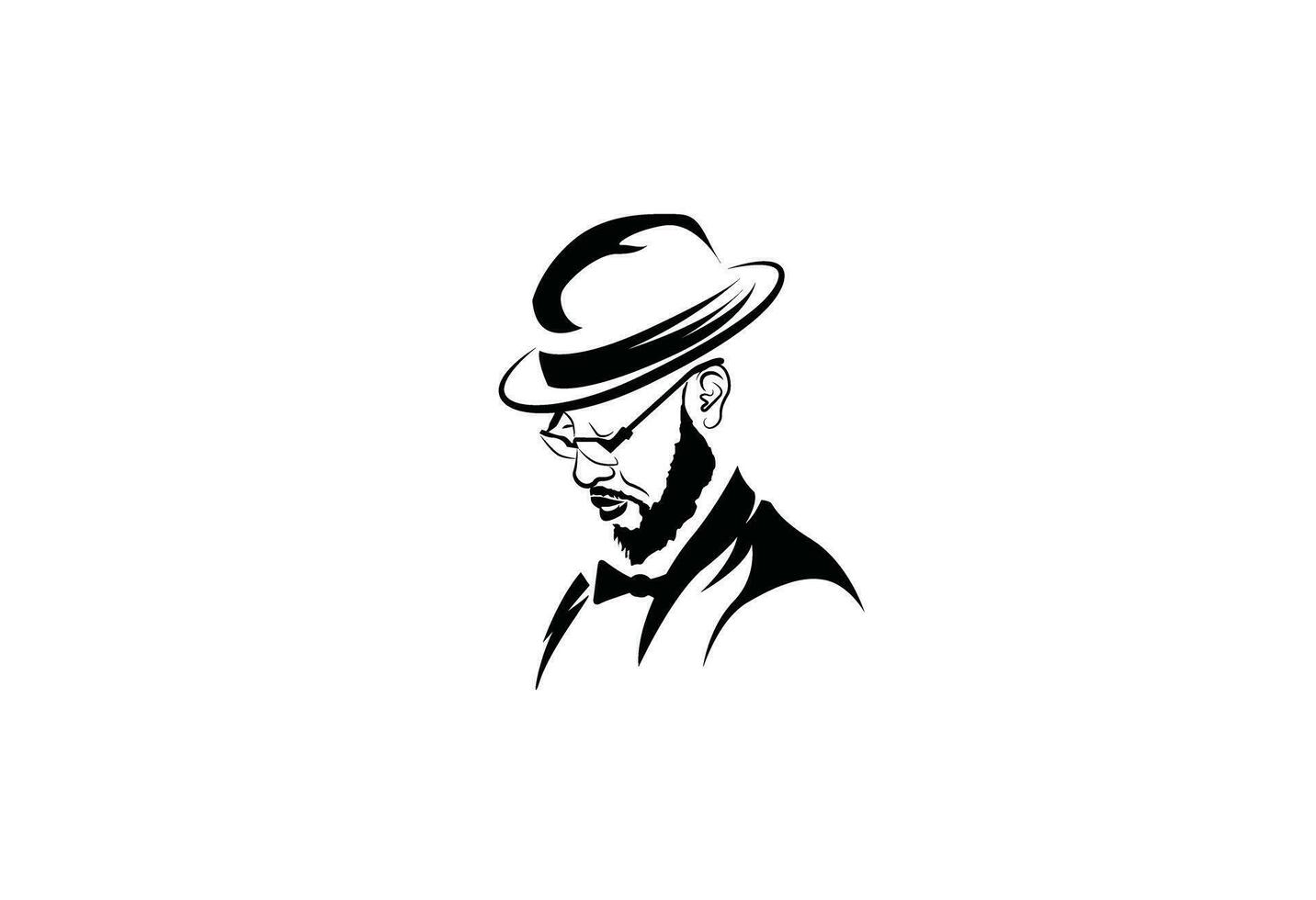 Cool hipster man character with sunglass and hat vector