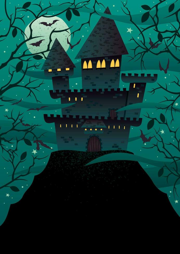 Spooky Castle 2 vector
