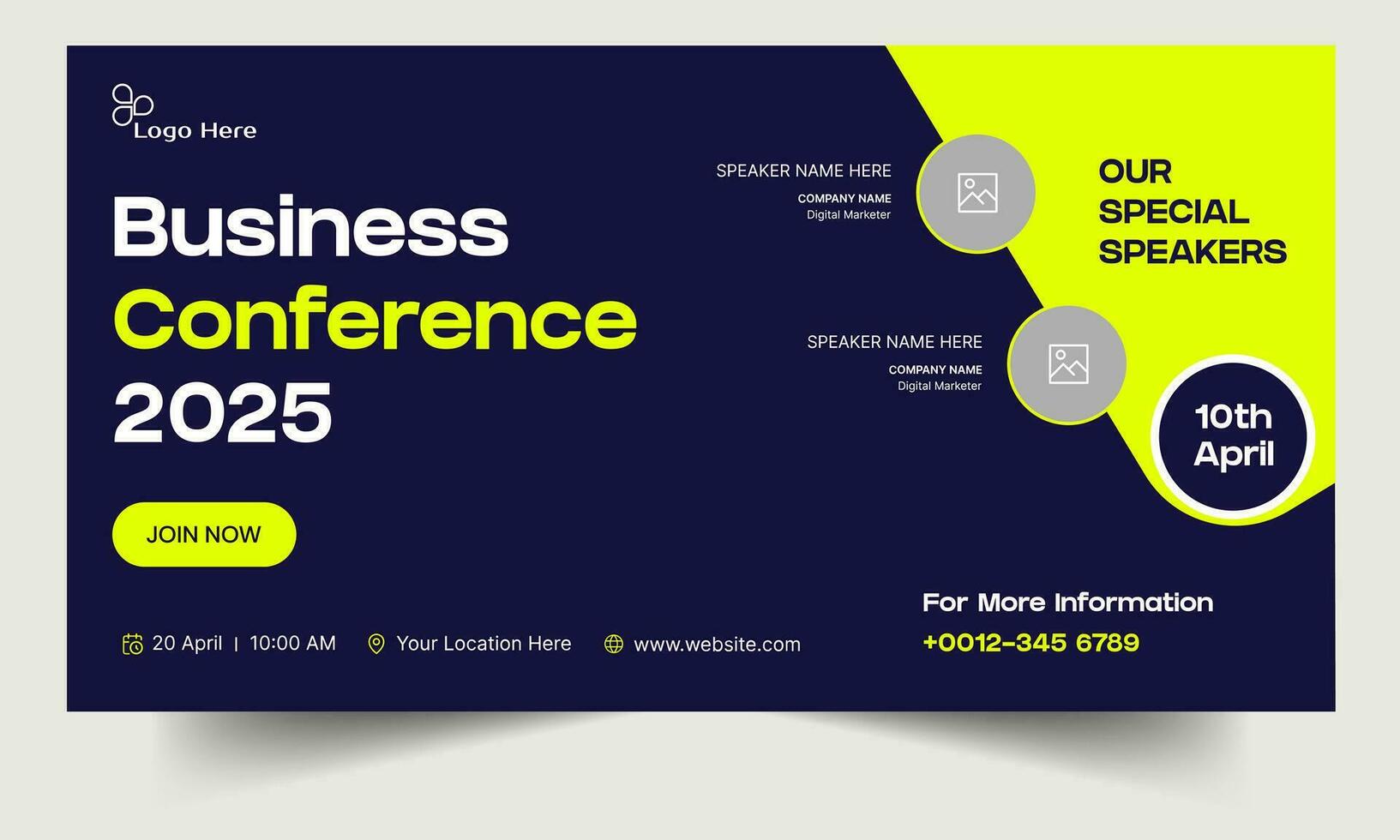 Vector illustration webinar banner design, business conference webinar, multipurpose banner design, editable vector eps 10 file format