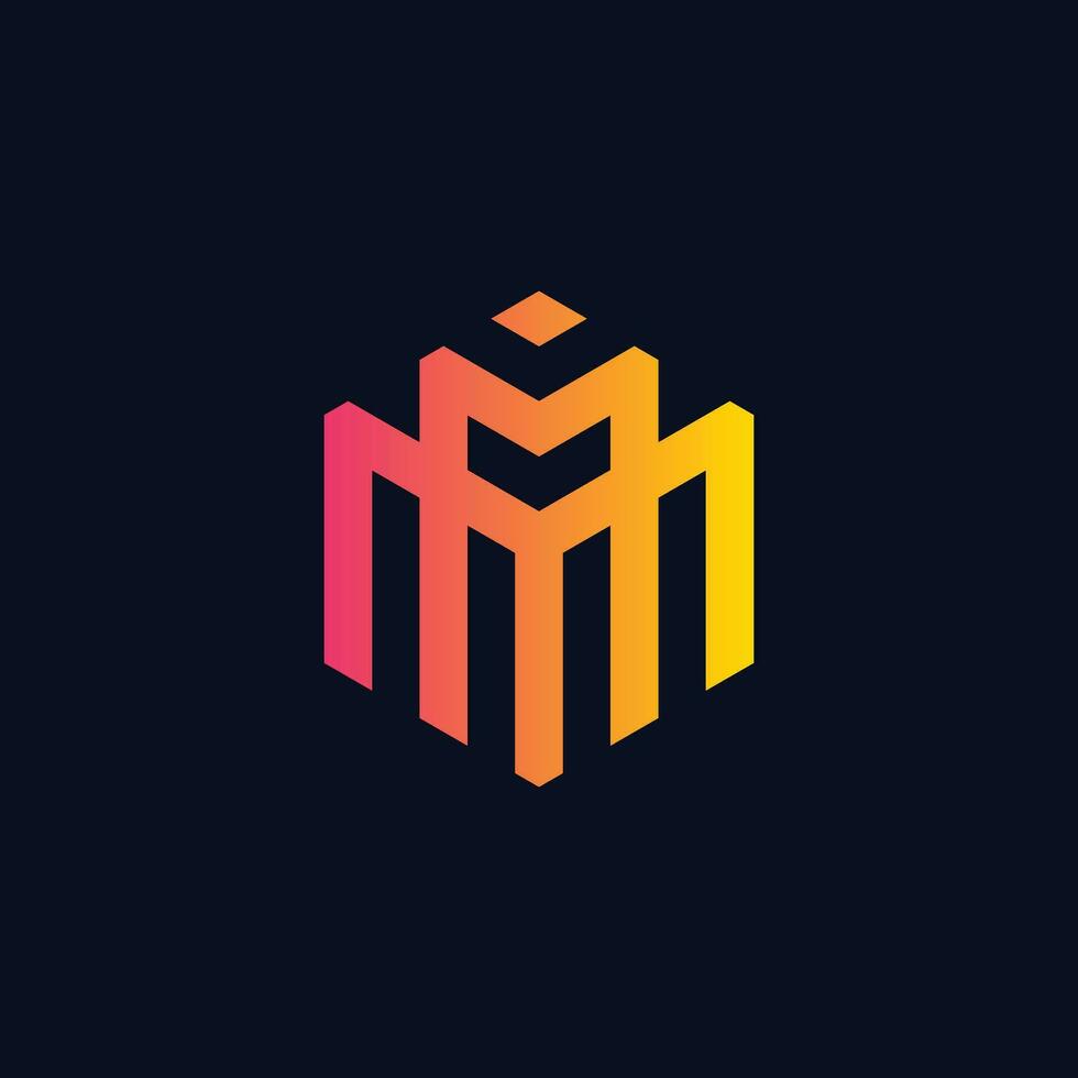 M letter logo design vector , M Initials Logo Design Pro vector Modern and creative