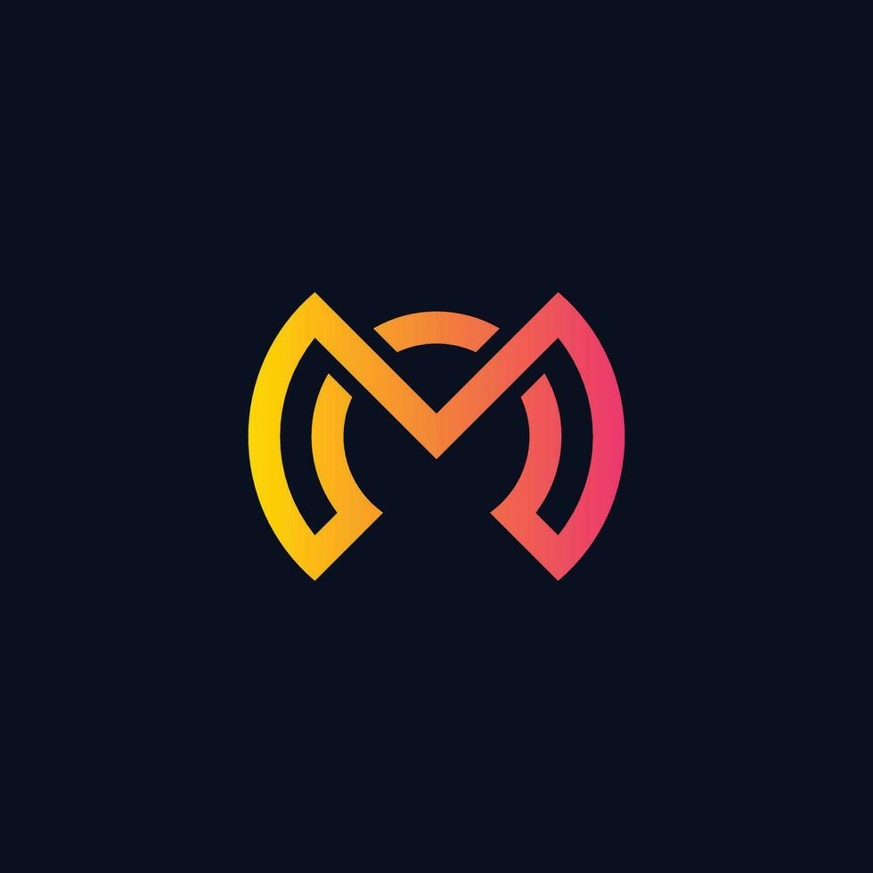 M letter logo design vector , M Initials Logo Design Pro vector Modern and creative