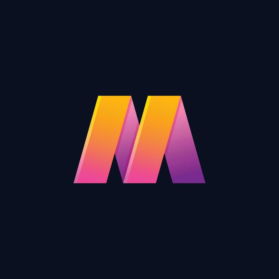 Abstract Letter M Logo Vector