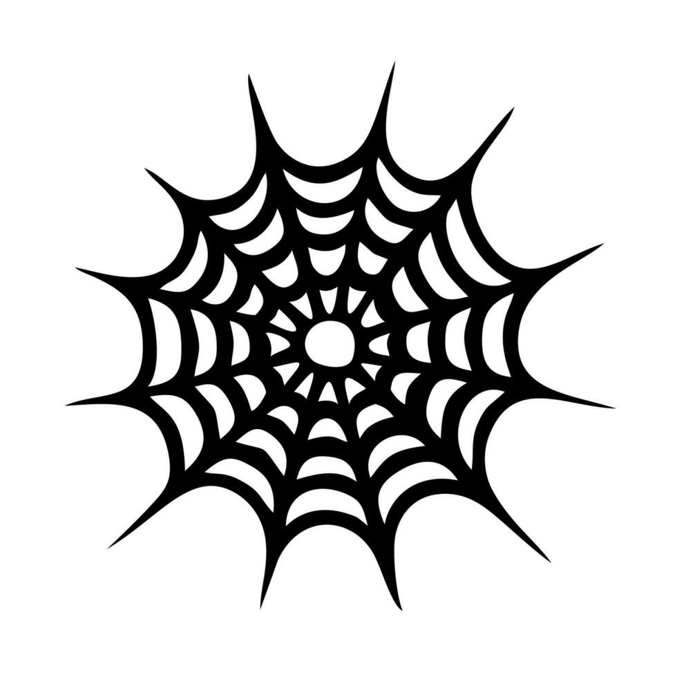 Spider web icon. Cobweb icon isolated on white background. Vector illustration