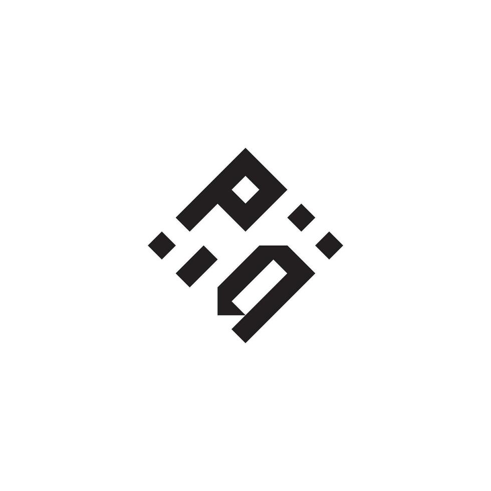 AP geometric logo initial concept with high quality logo design vector