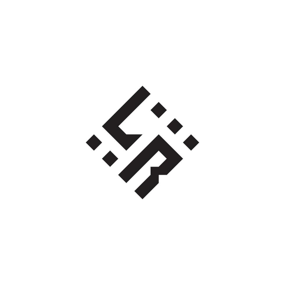 RL geometric logo initial concept with high quality logo design vector