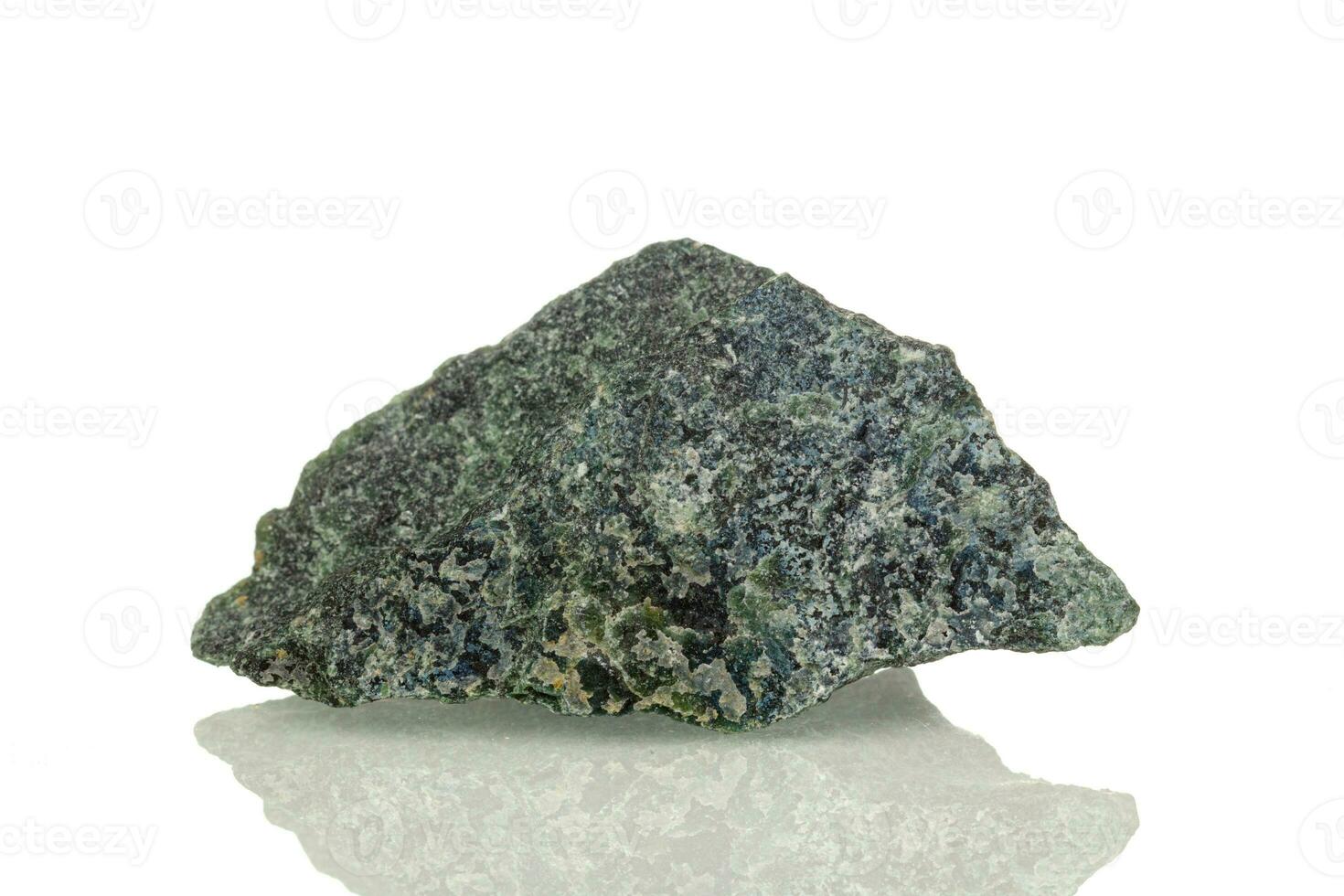 macro mineral stone Dumortierite on a white background photo