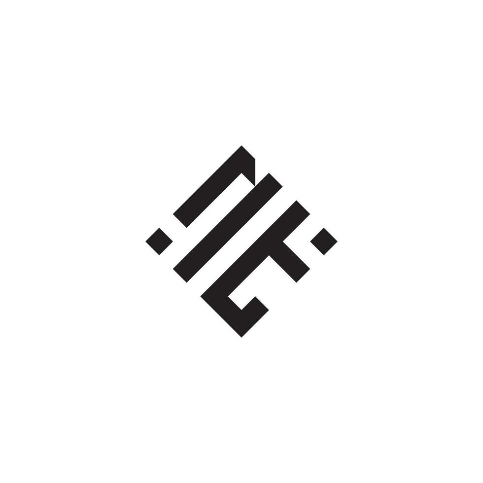 TN geometric logo initial concept with high quality logo design vector