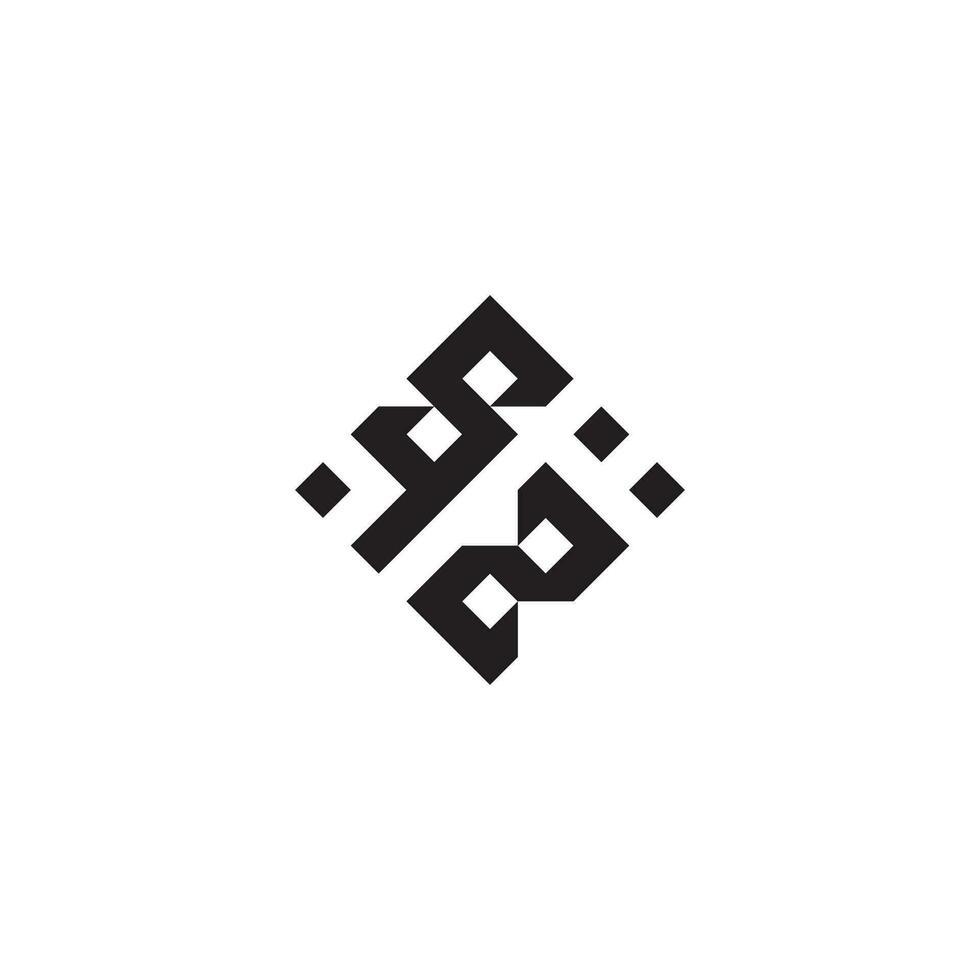 zs geométrico logo inicial concepto con alto calidad logo diseño vector