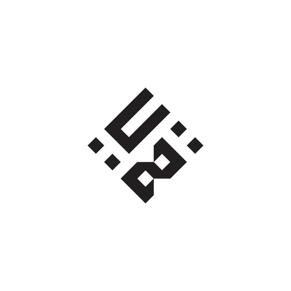 ZU geometric logo initial concept with high quality logo design vector