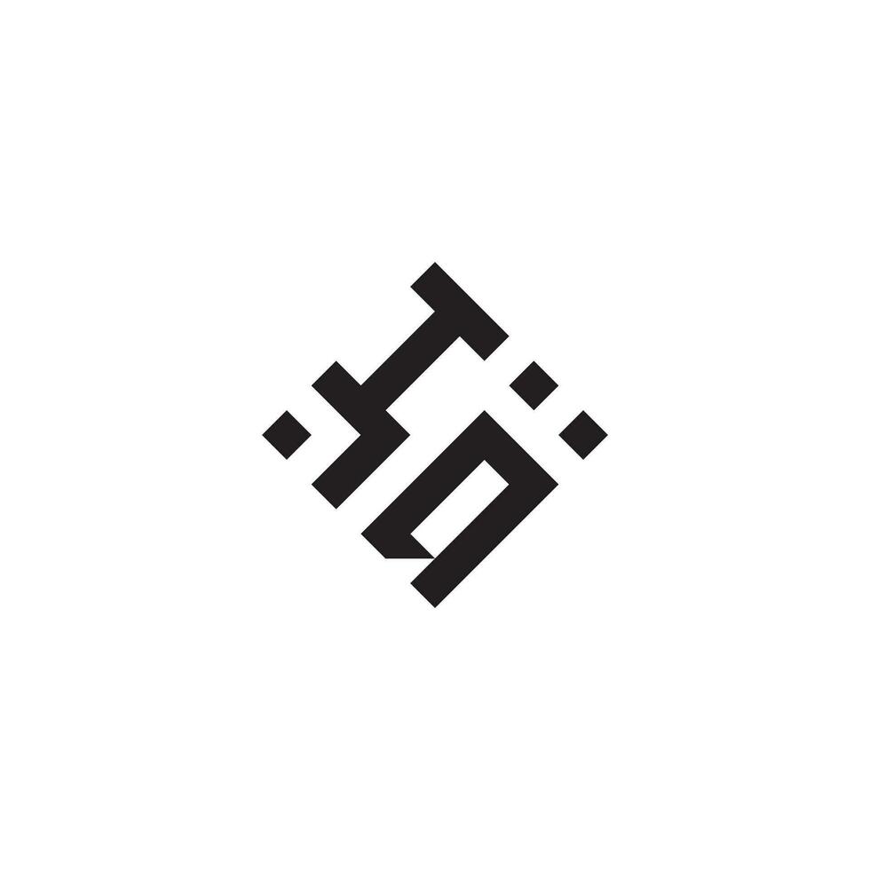 qi geométrico logo inicial concepto con alto calidad logo diseño vector