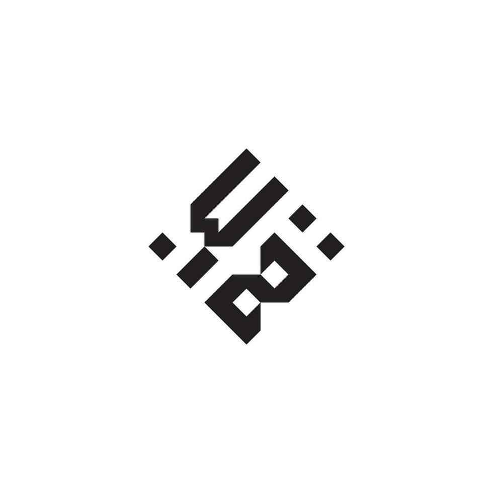 ZW geometric logo initial concept with high quality logo design vector