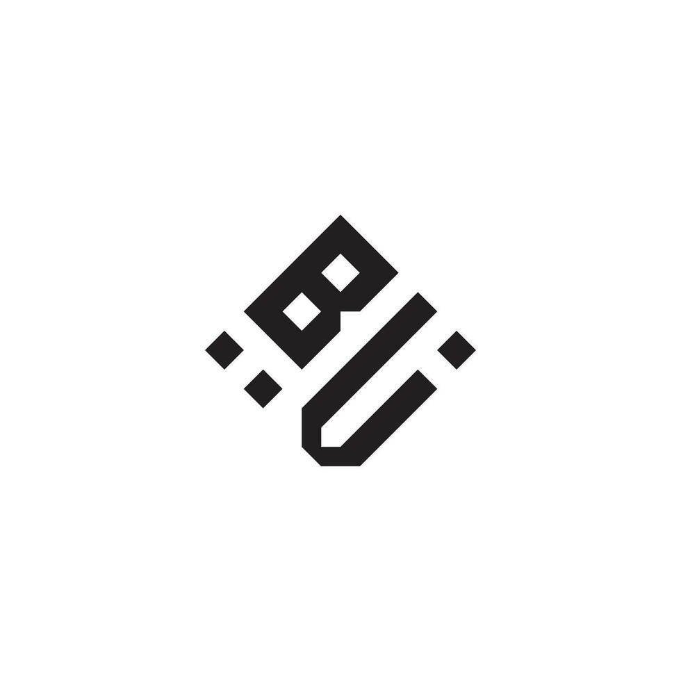 VB geometric logo initial concept with high quality logo design vector