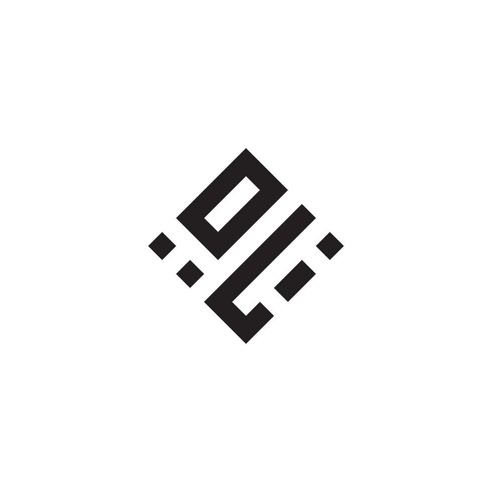 lo geométrico logo inicial concepto con alto calidad logo diseño vector