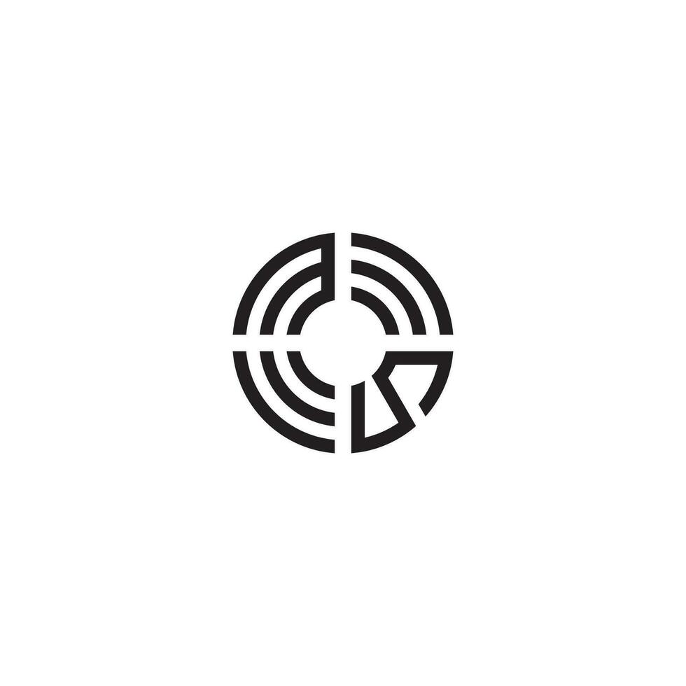SM circle line logo initial concept with high quality logo design vector
