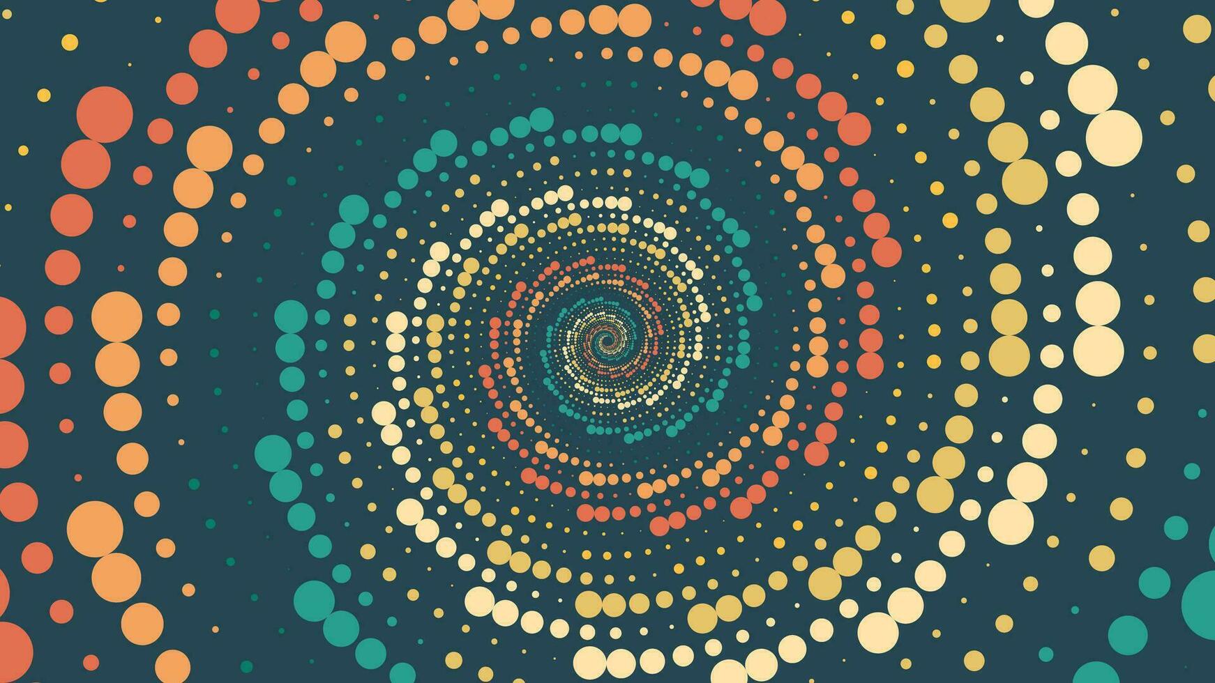 Abstarct spiral color burst background in minimalist style. vector