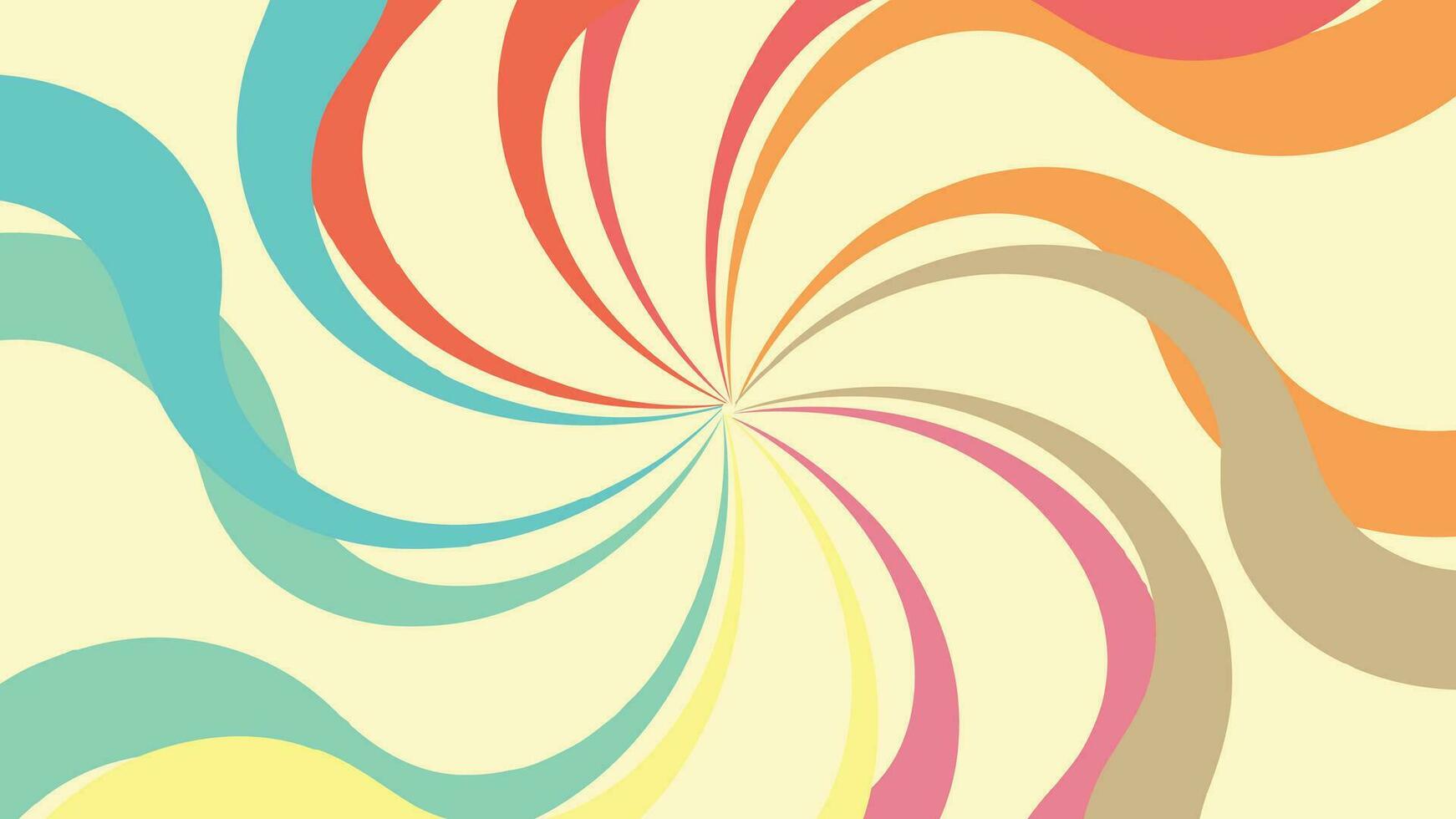 Abstarct spiral round spinning vortex style background vector