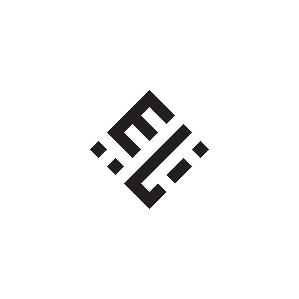 le geométrico logo inicial concepto con alto calidad logo diseño vector