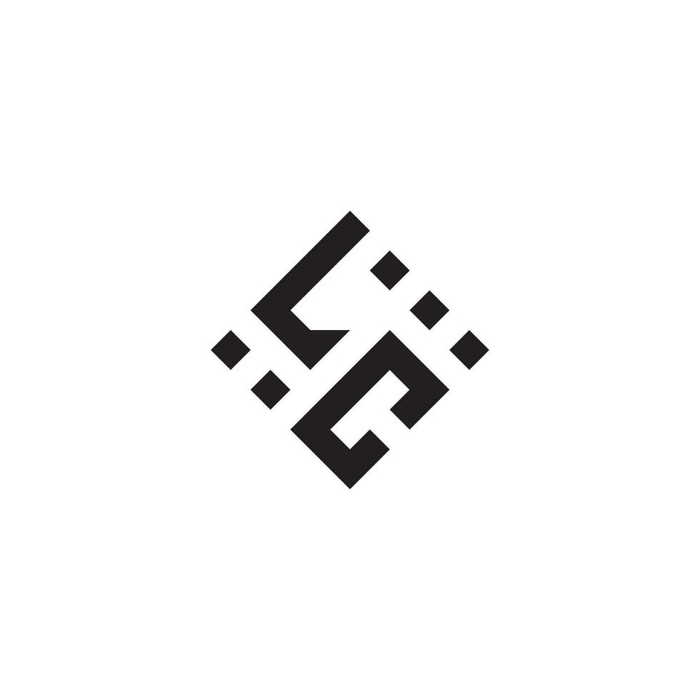cl geométrico logo inicial concepto con alto calidad logo diseño vector
