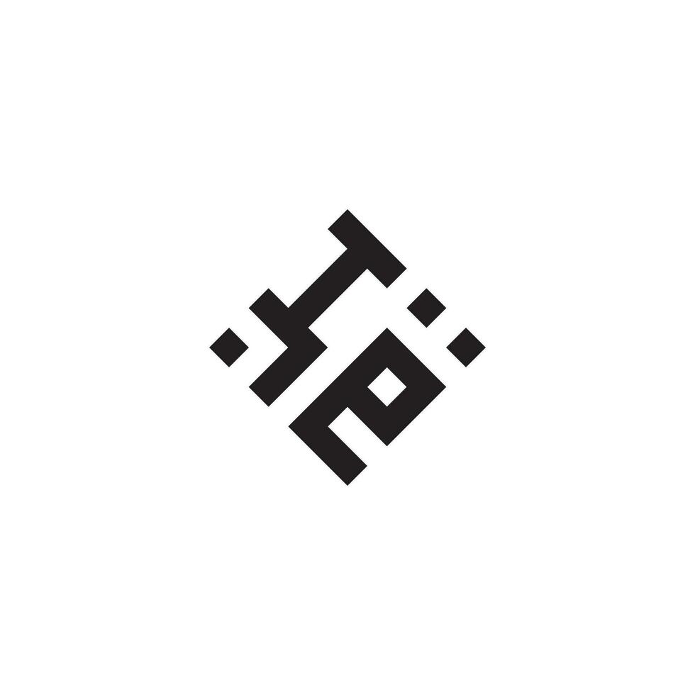 EI geometric logo initial concept with high quality logo design vector