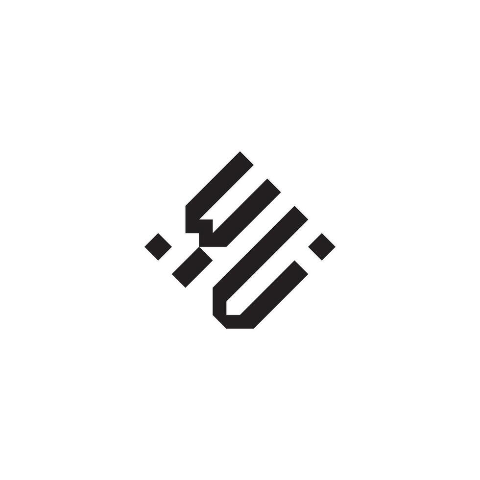 vw geométrico logo inicial concepto con alto calidad logo diseño vector
