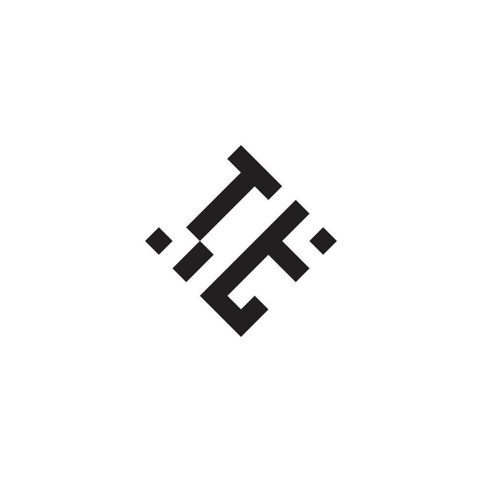 TT geometric logo initial concept with high quality logo design vector