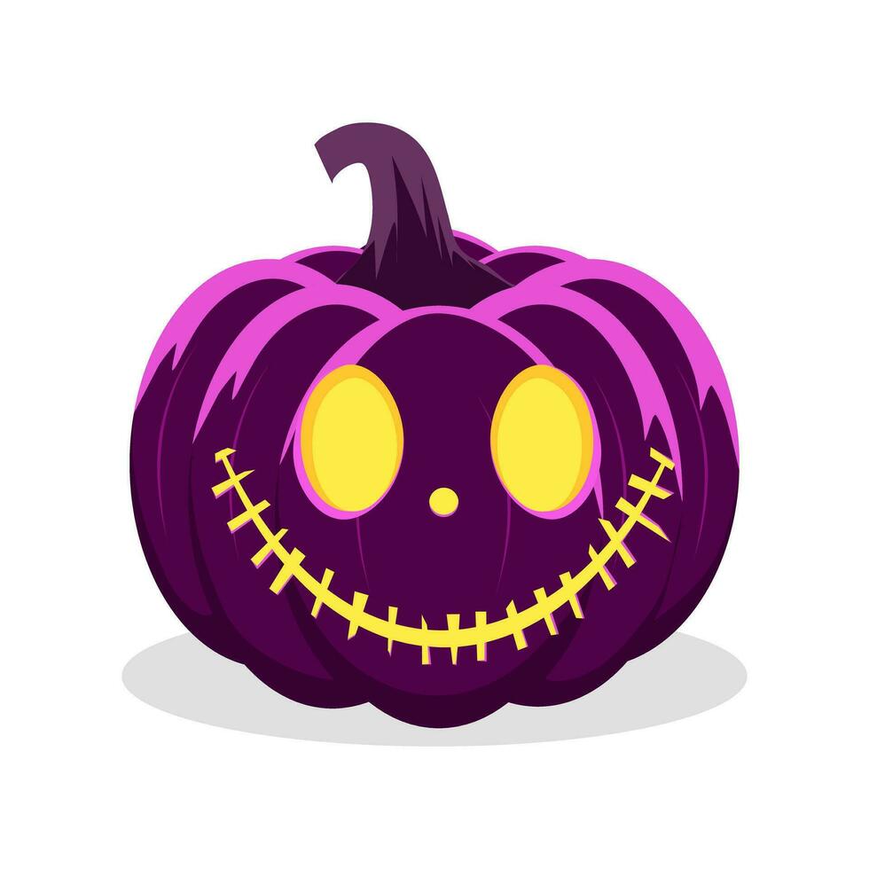 Halloween pumpkin. isolated on white background. vector illustration