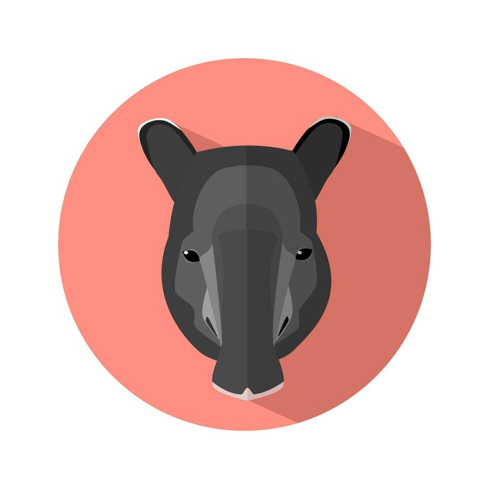 tapir icon on white background. tapir logo. Vector illustration