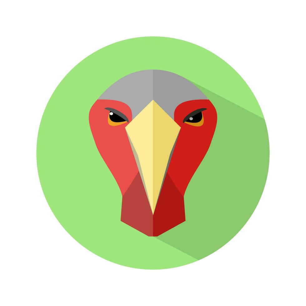 Stork icon on white background. Stork logo. Vector illustration