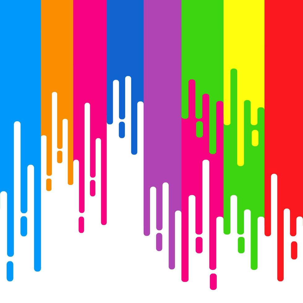 splashing paint. multicolor paint dripping on abstract background vector