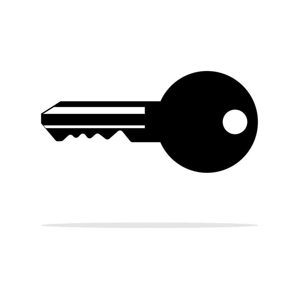 negro llave icono. vector llave símbolo. vector bloquear símbolo. proteccion y seguridad firmar