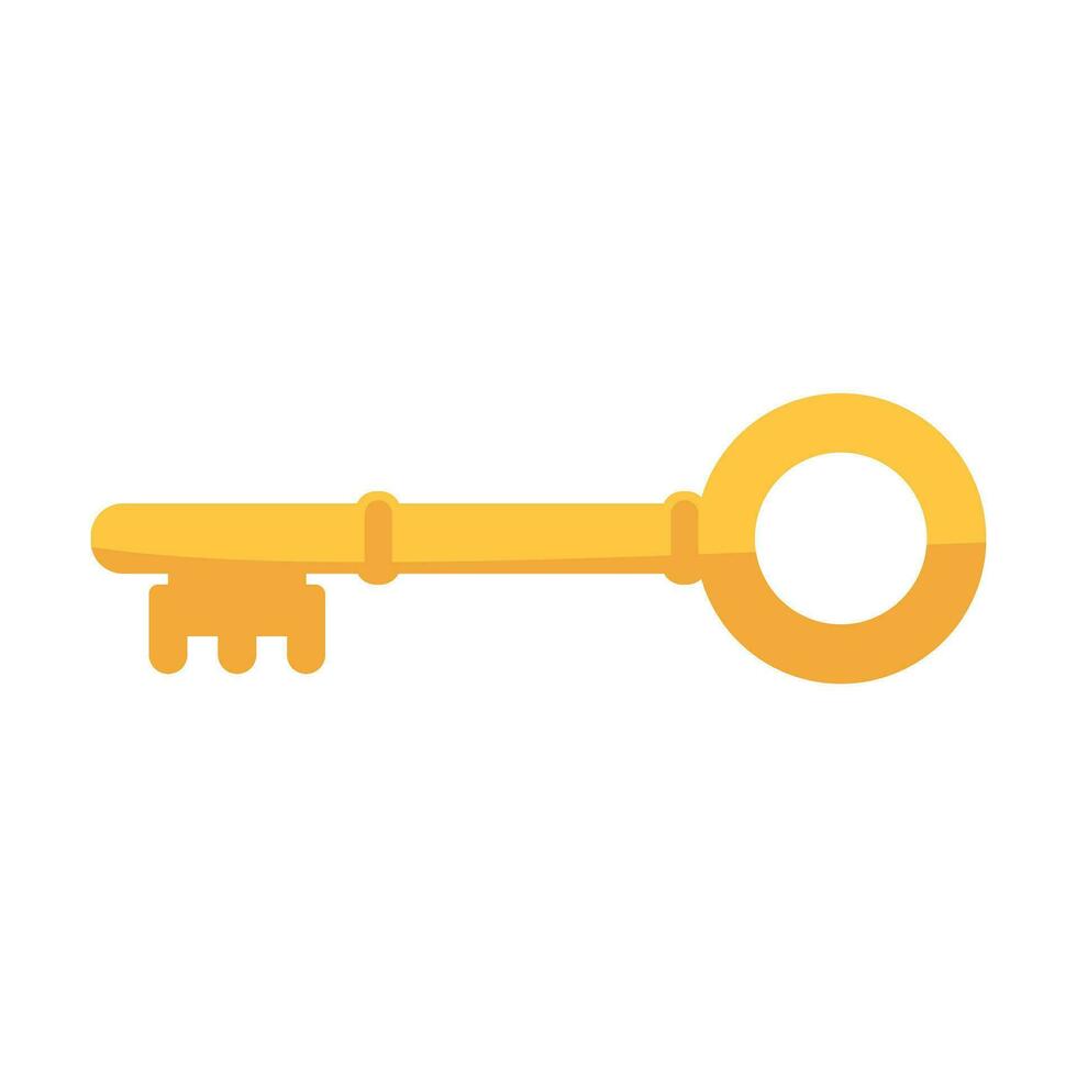 Key icon or key symbol. protection and security sign. vector lock symbol