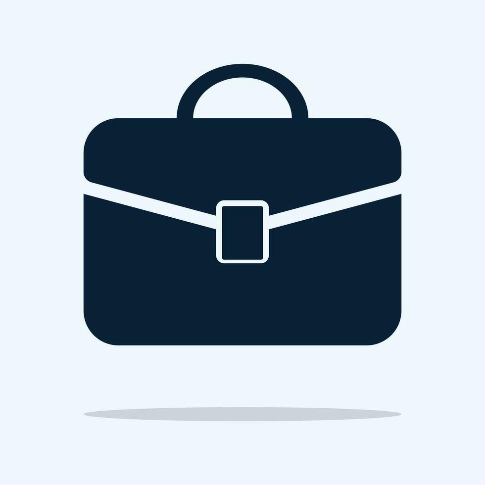 Briefcase icon. Flat design style. vector illustration