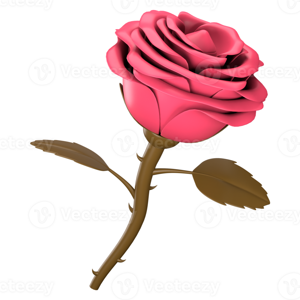 3d gerendert Rose png