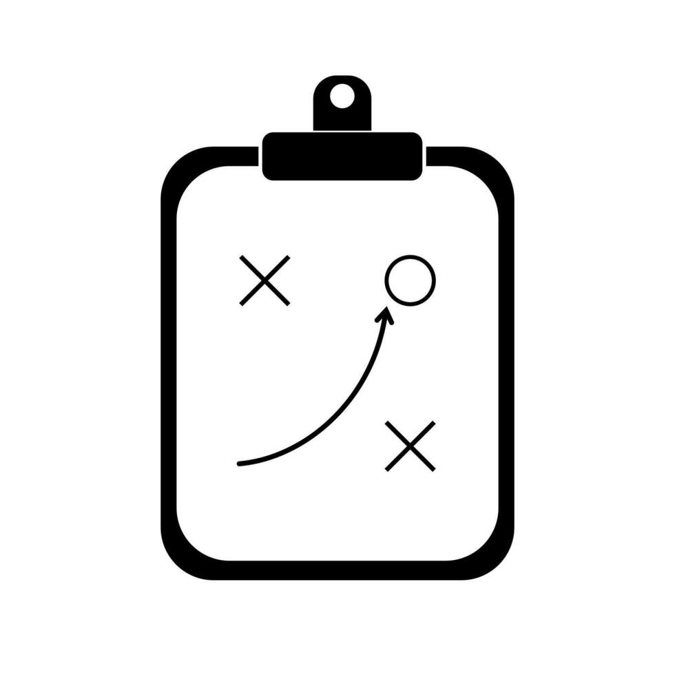 Soccer strategy tactic plan icon. Black simple silhouette. strategy tactic vector
