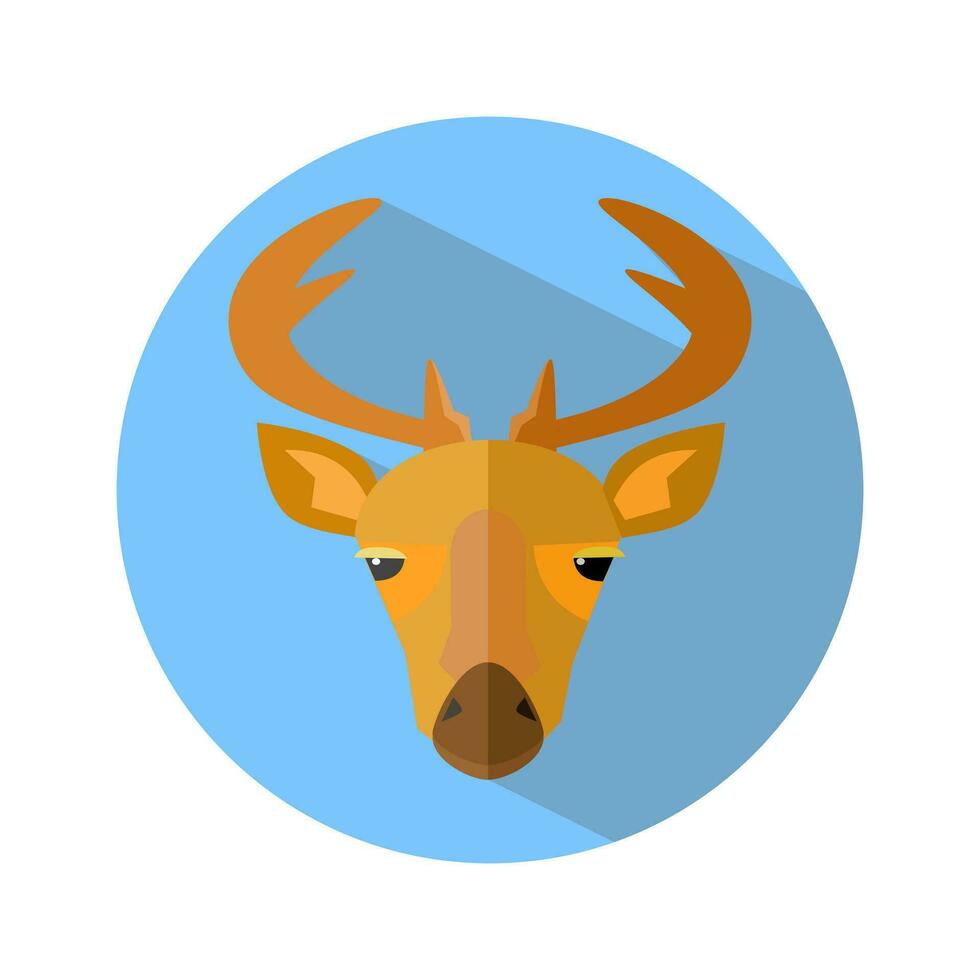 deer icon on white background. deer logo. Vector illustration