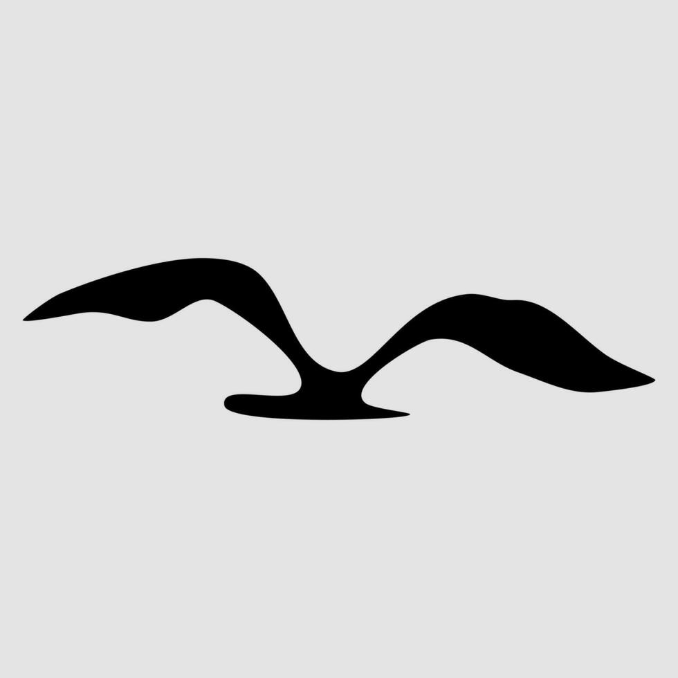 silueta de pájaro aislar en blanco antecedentes. para web y móvil vector ilustración