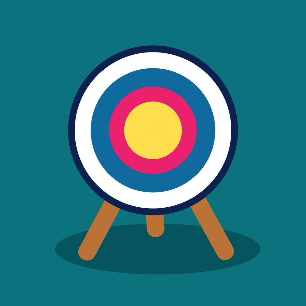 target symbol isolate on a blue background. vector illustration eps